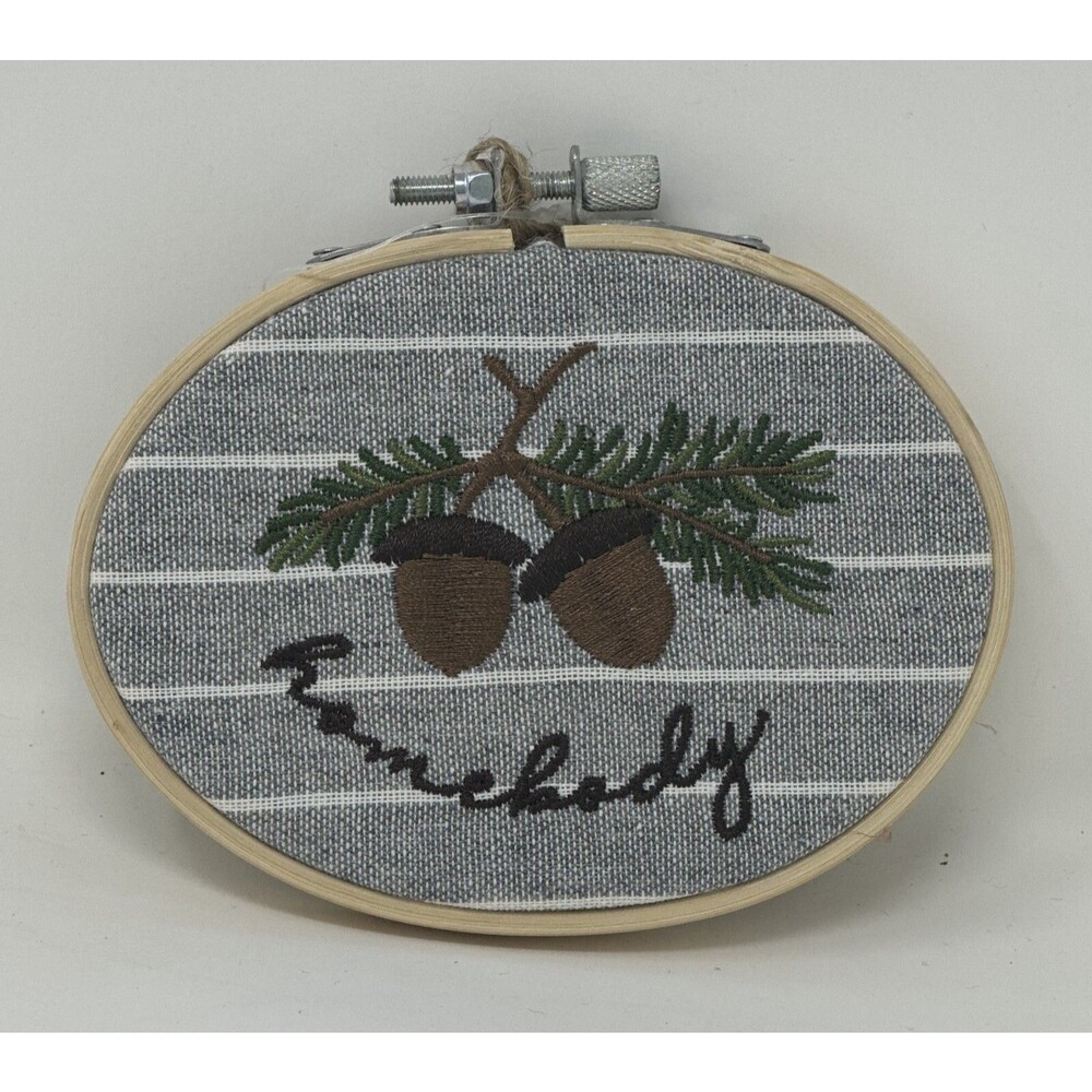 Homebody Embroiderd Framed Wall Decoration Ornament